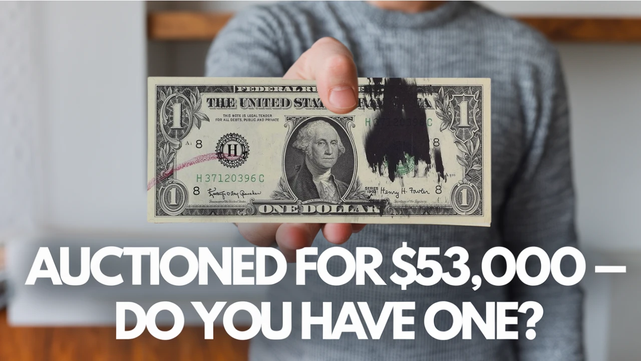 $1 Bill With a Smudged Face