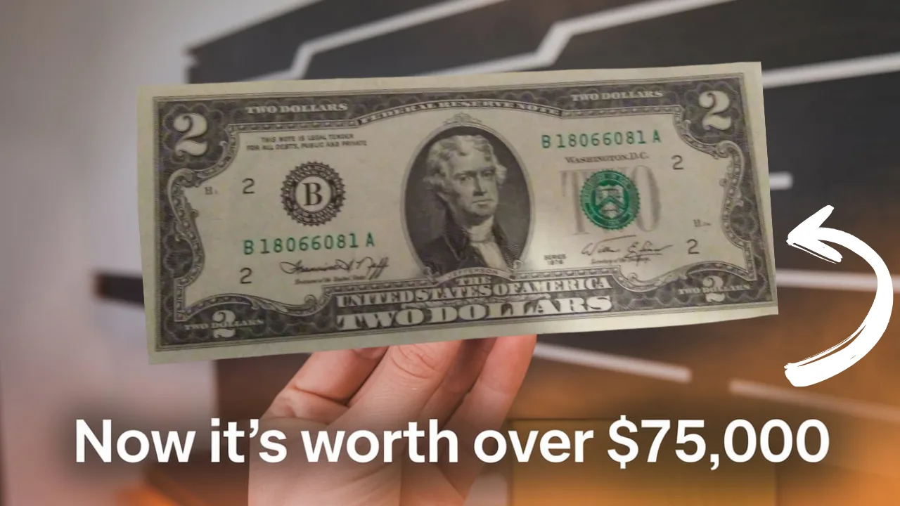$2 Bill With a Palindrome Serial